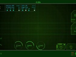 EKG Pulse Waveform screen HUD Stock Footage
