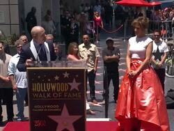 EVENT CAPSULE CLEAN - Jennifer Lopez Honored With Stock Footage