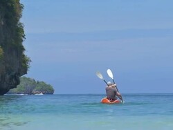 Couple Canoeing Stock Footage