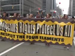 People's Climate March - NYC Stock Footage