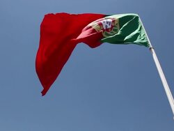 Flag of Portugal Stock Footage