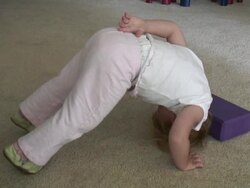 (HD1080i) Youth Child Health and Fitness - Yoga Stock Footage