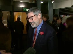 John Landis at the Burke and Hare World Premiere at London England. (Footage by WireImage Video/GettyImages) Stock Footage