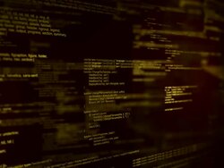 Program code Stock Footage