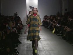 Models walk the runway at Crest 3D White Presents Art Garde Designers at The Box at Lincoln Center on 02/09/2012 in New York, NY, United States Stock Footage