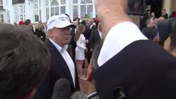 Donald Trump Arrives at Turnberry Golf Course News Clip