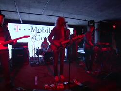 PERFORMANCE: Keenan Mitchell of Fort Lean at the T-Mobile Presents Google Music At Tao - Day 1 on 1/20/12 in Park City, UT Stock Footage