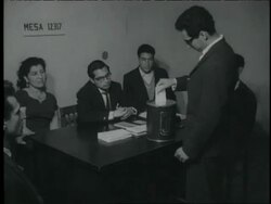 Voting in Peru Stock Footage