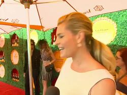 INTERVIEW: Rebecca Romijn at the Third Annual Veuve Clicquot Polo Classic - Los Angeles at Will Rogers State Historic Park Stock Footage