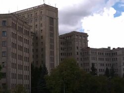 CU building Stock Footage