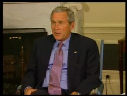 Bush meetsTreasury Sec Paulson, acknowledges "tough times" News Clip