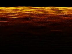 Digital Wave with sound in it Stock Footage