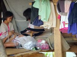 Two Karen girls playing the rock paper scissors Stock Footage