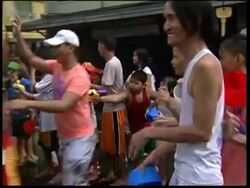 Residents douse each other with water to celebrate feast of town's patron saint Instructional Video