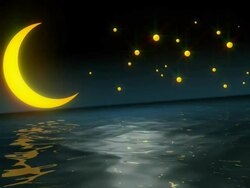 Reflection Of Night Stock Footage