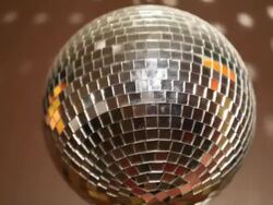 Disco ball with reflected moving Stock Footage