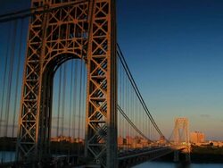 George Washington Bridge Stock Footage
