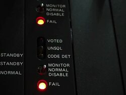 TRUNK Radio LED status flashing Stock Footage