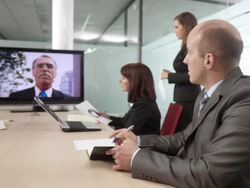 HD DOLLY: Business meeting Stock Footage