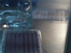 C/U laboratory, test tube, samples Stock Footage