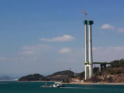 Building Bridge. Stock Footage