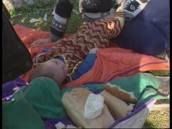 Albania - Albanian refugees leave Kosovo News Clip