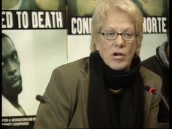 Del Ponte &amp; campaigning lawyers on military tribunals. News Clip