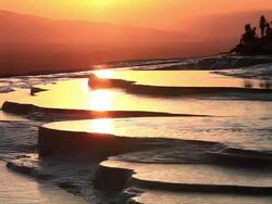 Pamukkale (Cotton Castle) Stock Footage