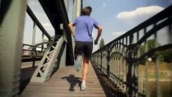 Urban runner Stock Footage