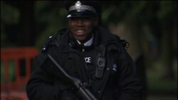 Security build up and morning preparations for Obama visit News Clip