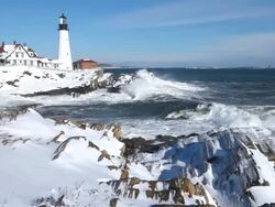 Portland Head Lighthouse Stock Footage