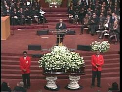 Johnnie Cochran Memorial Services Stock Footage