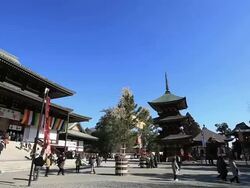 WS PAN Shot of Narita-san Shinsho-ji Temple / Narita, Chiba, Japan Stock Footage