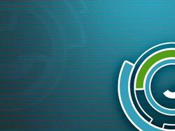 Blue Circle Spins (Loopable) Stock Footage