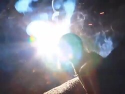 HD: Welding A Pipe Stock Footage