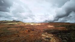 Gunnuhver Geothermal Area, Iceland (2) Stock Footage