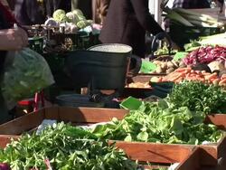 HD: Market Seller Stock Footage