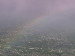 Rainbow Over Stoke-On-Trent Stock Footage