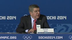 IOC president gives briefing ahead of opening of Winter Games News Clip