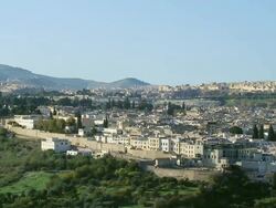 WS View of city with mountains and sky / Casablanca, Centro, Morocco Stock Footage
