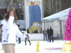 HO, HO D'OH! The Simpsons Take Manhattan to Celebrate DVD Release Stock Footage
