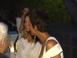 Maria Shriver and Halle Berry (Footage by WireImage Video/Getty Images Entertainment Video) Stock Footage