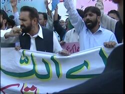 Protest against deadly Pakistani strike on tribal area madrassa News Clip