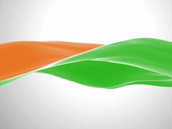 Twosided eco-friendly waveform Stock Footage