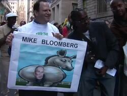 May 12, 2011 Rally and March - City Hall Stock Footage