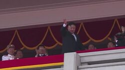 CLEAN : North Korea's Kim oversees parade of military strength News Clip