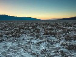 Badwater Basin Death Valley Desert Stock Footage
