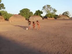 Kamayura Tribe Of The Xingu Indian Reserve Stock Footage