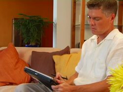 Man Working on Tablet Computer Stock Footage