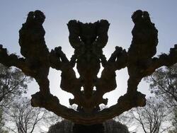 MS Sun hidden by spooky, Central Park, East Malvern / Melbourne, Victoria, Australia Stock Footage